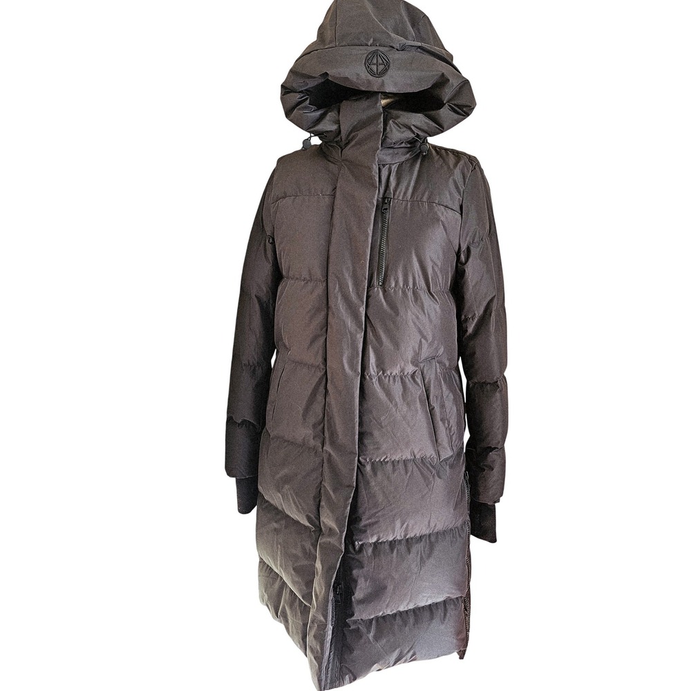 Mondetta Outdoor Goods Black‎ Full Zip Hooded Puffer Parka Long Jacket Women's M
